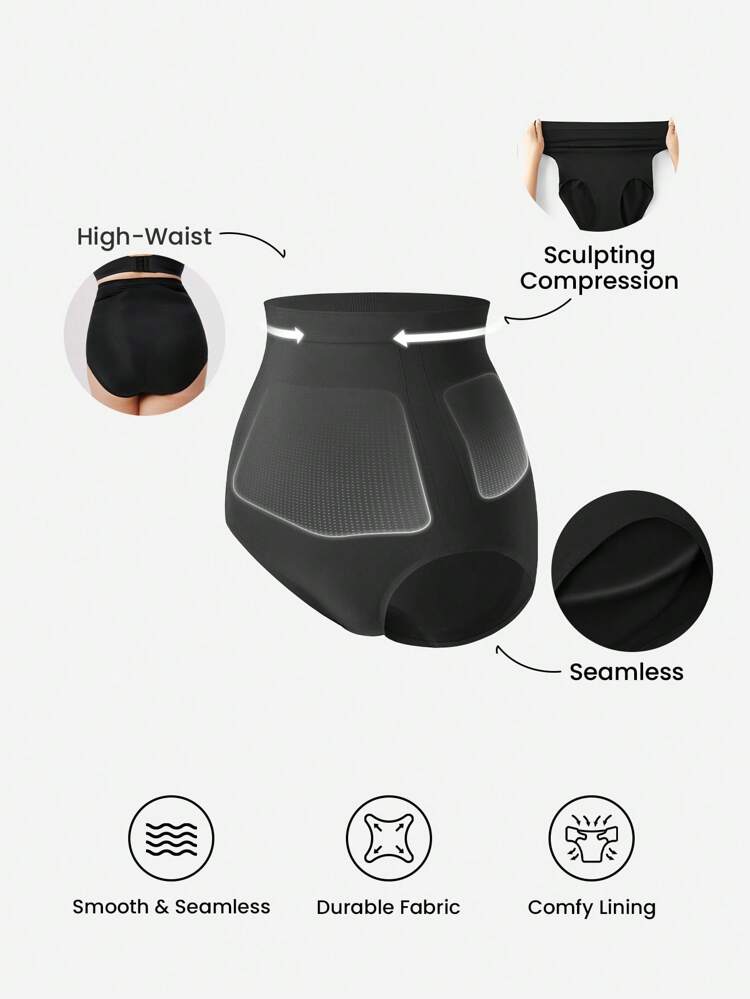 Plus Seamless High Waist Shaping Panties