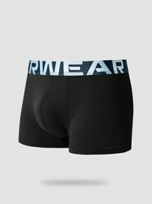 Men's Letter Print Elastic Waist Boxer Briefs 7 Pcs, - Multicolor - View 5