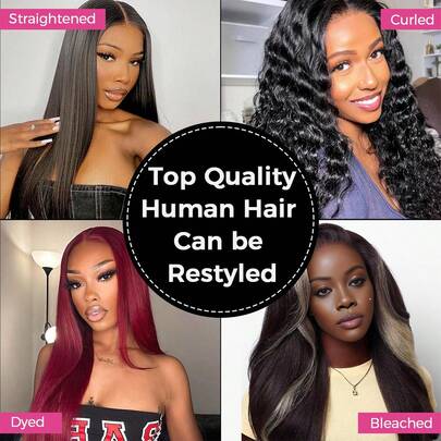 2x6 真实透明蕾丝发圈深分直发超薄蕾丝发圈细小结巴西处女发圈预拔自然发际线