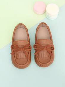 1 par de zapatos tipo mocasín plano y todo en , cute para bebé, para todas las estaciones