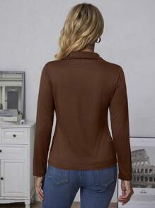 INAWLY Women Casual Commuting Long Sleeve Slim Fit T-Shirt, Autumn