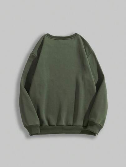 Goth Sudadera casual de cuello redondo estampada con gatos, de uso versátil