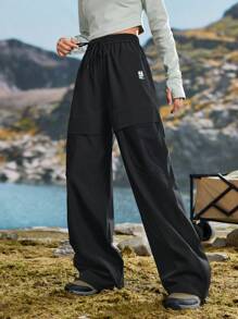 In My Nature Pantalones holgados para senderismo con cordón en la cintura, aptos para otoño, primavera y camping, para mujer