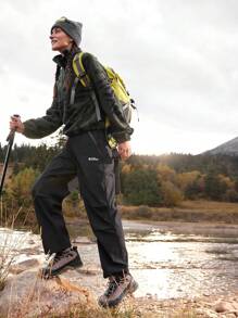 In My Nature 女士休闲户外时尚拉链口袋徒步裤 - 黑色 - 查看 9