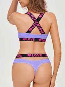 4pcs/Set Women Non-Wired Bra Sets