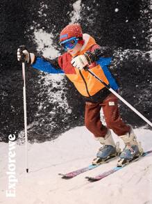 SHEIN Outdoor Casual Sports Style Tween Boy's Patchwork Embroidered Letter Hoodie Jacket, Suitable For Entertainment And Leisure Wear - Multicolor - View 2