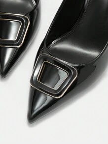 CUCCOO BIZCHIC Women Metal Decor Pointed Toe Minimalist High Heel Shoes, Casual & Daily Wear Spring Shoes Spring Break Easter