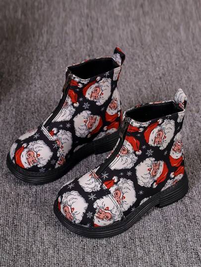 بوت قصيرة للبنات، بوت ساق عتيقة للمراهقات، بوت عصرية بطابع بريطاني بقاع ناعم، هدية عيد الميلاد المجيد، بوت للأطفال