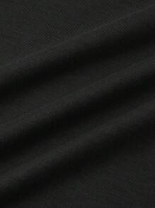 Manfinity RelaxMax T-shirt décontracté à manches courtes avec boutons devant et couleur unie pour hommes