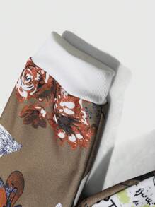 Manfinity Homme 1 Pc Men's Casual Outdoor Fashion Butterfly Print Jacket For Autumn - Multicolor - View 5