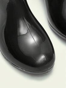 Cuccoo Women Ribbon Design Rain Boots For Rainy Season Outdoor Wear - Black - View 7