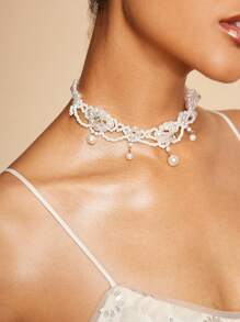 SHEIN Belle Collar minimalista, lujoso y ligero para mujer, para uso diario y casual