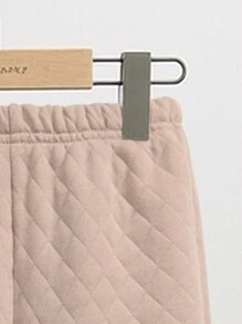2 pièces Ensemble de sweat-shirt à capuche pour jeune fille, survêtement décontracté d'hiver chaud et ample, ensemble de survêtement en polaire à capuche à carreaux, tenue assortie mère-fille