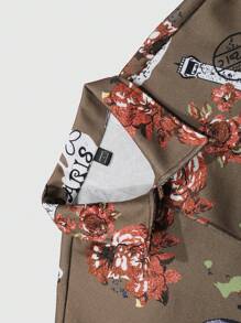Manfinity Homme 1 Pc Men's Casual Outdoor Fashion Butterfly Print Jacket For Autumn - Multicolor - View 3