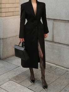 DAZY 女士蕾丝蝴蝶结黑色连裤袜 - 黑色 - 查看 3