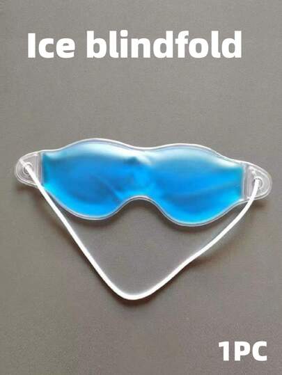 SHEIN 1PC Gel Eye Mask, Light-Blocking, Cool Sleep, Cooling Feeling Crystal Eye Mask, Multi-Functional Soothing Eye Mask, Suitable For Office Nap, Home Travel, Reusable Eye Mask, Back To School Supplies,School Stuff.