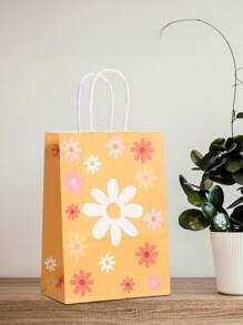 12 Stücke Sonnenblumen-Geschenktüten aus Kraftpapier, Geschenktüten im Großpackung für Geburtstags-Partytüten, Valentinstag, Hochzeit, Geburtstag - Verschiedenfarbig - Übersicht 7