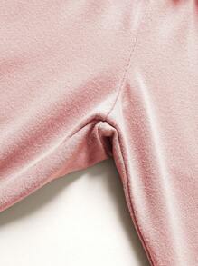 Tween Girl Ruffle Hem Layered Casual Long Leggings, Princess Style - Pink - View 3