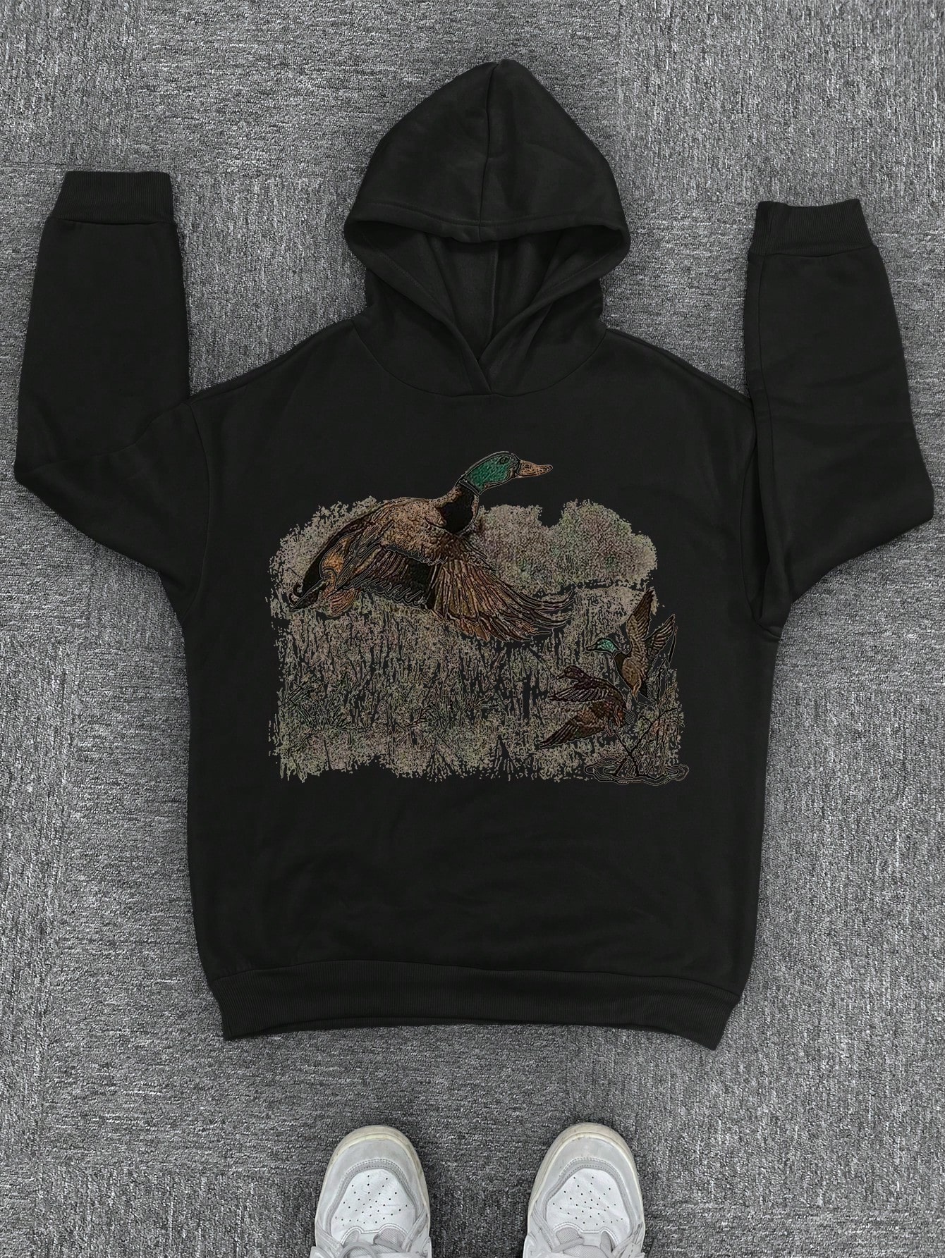 Manfinity Dauomo Men Casual Animal Printed Hoodie Sweatshirt, Autumn/Winter