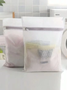 1pc/1set Mesh Laundry Bags, Thickened Washing Machine Anti-Deformation Mesh Protective Bag, Suitable For Bra, Delicates,Sweater, Hosiery, Lingerie,Laundry Basket, Etc. Christmas For Holiday Gift Giving
