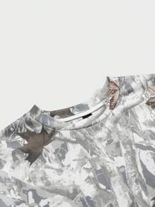 Manfinity VCAY 2 件男士日常休闲宽松针织长袖运动衫和松紧腰直筒裤套装，适合秋冬 - 彩色 - 查看 3