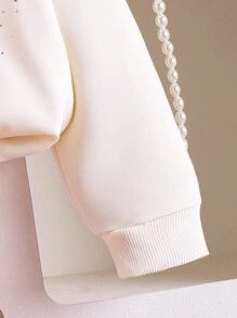 Conjunto de 2 piezas para niña: Sudadera con lazo y falda tipo pastel, nueva colección de primavera-otoño 2024