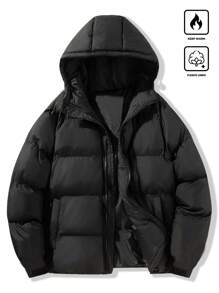 Manfinity VCAY 男士针织休闲宽松长袖开衫，适合秋冬 - 黑色 - 查看 1