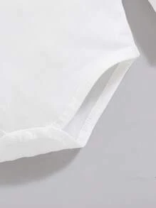 SHEIN Playful Pals 5pcs/Set Baby Boy Casual Solid Color Long Sleeve Bodysuit, Suitable For All Seasons Chic Outfits For Autumn/Winter