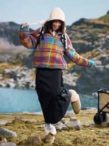 In My Nature 多色立领拉链户外羊毛刺绣夹克 - 彩色 - 查看 10