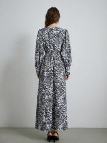 Aveloria Modichic Elegant Vintage Gather Waist Exaggerated Puff Sleeve Long Sleeve Dress For Women Dresses For Women Elegant 