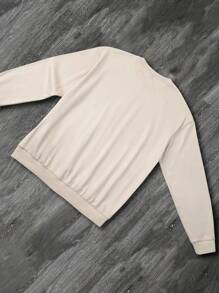 Manfinity LEGND 男士圆领长袖休闲套头衫，带骷髅印花