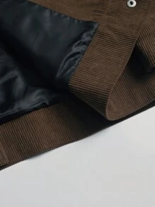 Manfinity Homme Chaqueta larga de mangas con cremallera frontal y forro térmico para hombre de talla grande, chaqueta casual de invierno para salir, regalo para amigos, esposo o novio