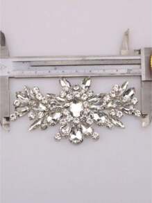 SHEIN 1/5pcs Hot Melt Glue Rhinestone Patch, Diy Clothing Decoration Embroidery Patch, Decor