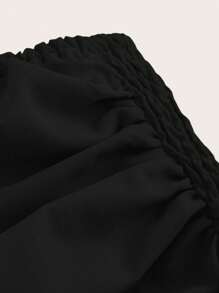 Sweetra Robe sexy sans manches, sans bretelles et sans dos, de couleur unie, grande taille