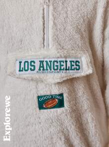 SHEIN 2pcs/Set Tween Boys Urban Casual Style Hooded Long Sleeve Double Sided Fleece Sweatshirt With Comfortable Sport Knit Pants, Warm Outfit For City Outdoor Activities, School, Sports, Gatherings In Autumn/Winter - Multicolor - View 7