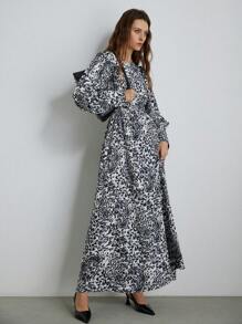 Aveloria Modichic Elegant Vintage Gather Waist Exaggerated Puff Sleeve Long Sleeve Dress For Women Dresses For Women Elegant 
