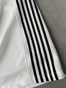 STYNVO 男士撞色条纹简约休闲抽绳双层腰裤