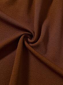 SHEIN LUNE 大码纯色前拉链长袖简约夹克，休闲日常穿着