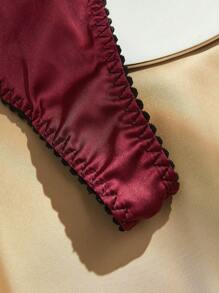 Charlaine 3packs Contrast Lace Bow Decor G-String Lingerie Bow Tie, Sexy - Multicolor - View 5