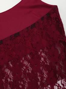 Sweetra Elegant And Sexy Solid Lace Halter Top Y2K Christmas Holiday Party For New Year Clothes