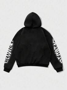 ROMWE MEN Street Life 男式复古水洗短款连帽衫