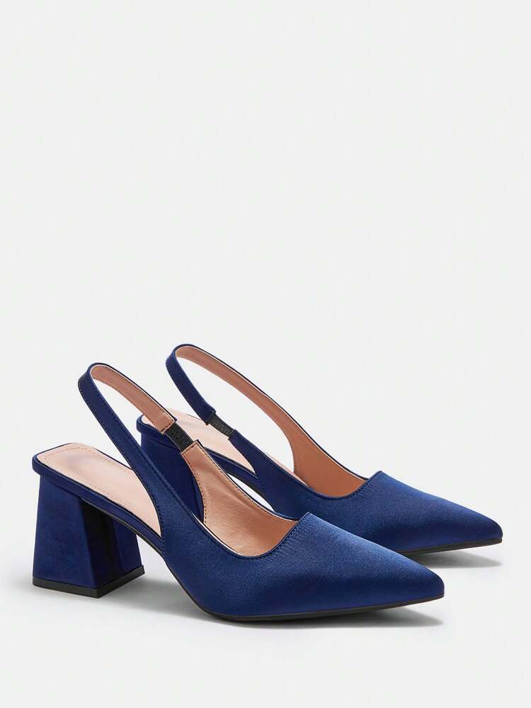 CUCCOO BIZCHIC Navy Blue Pointed Toe Women Elegant Office High Heels Spring Shoes Spring Break Easter For Christmas Spring Shoes