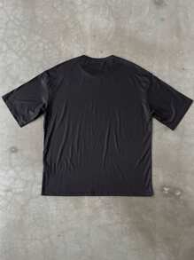 Manfinity Homme Graphic & Letter Print Casual Round Neck Short Sleeve T-Shirt