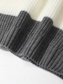 Claim Dot Men's Button-Up Front Long Sleeve Stripe Minimalist Casual Color Block Urban Sweater, For Friends