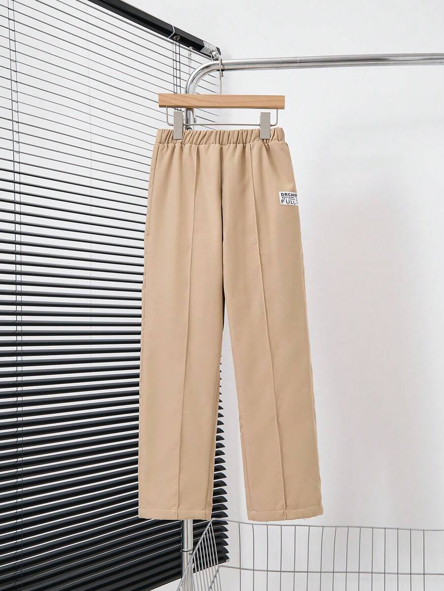 SHEIN Warme Hose mit Thermofutter für Tween Jungen - Aprikosenfarben - Übersicht 1