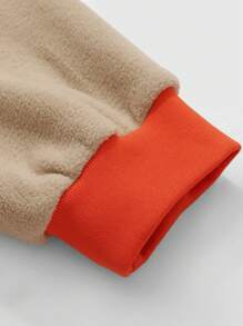 ROMWE MEN Street Life Herren Lässig Kontrast Farbblock Patchwork Buchstaben Stickerei Jacke für Herbst/Winter