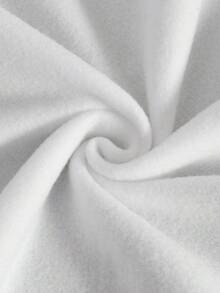 Manfinity EMRG 大码男士字母印花拉链前休闲连帽运动衫，秋季外出街头装长袖拉链连帽衫，适合朋友、丈夫、男朋友的礼物 - 白色 - 查看 3