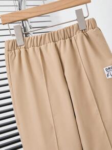 SHEIN Warme Hose mit Thermofutter für Tween Jungen - Aprikosenfarben - Übersicht 5