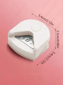 1pc Paper Corner Rounder - R4 4mm Corner Cutter Punch Tool,Corner Rounder R4 Corner Punch, Portable Paper Trimmer Cutter For Laminated Cards, Cardstock, Scrapbooking,Photo Card Making, Paper Cutting DIY Crafts Puncher For Office, School Christmas For Holiday Gift Giving - White - View 6