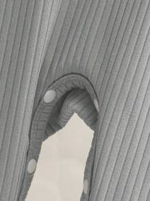 SHEIN 男婴 3 件套 - 时尚翻领长袖连体衣，多色裤子，休闲风格，春秋 - 軍綠色 - 查看 8